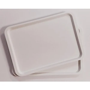 Hürsan Group 2 Li Büyük Boy Plastik Fastfood Yemekhane Servis Tepsisi(53×37)Cm