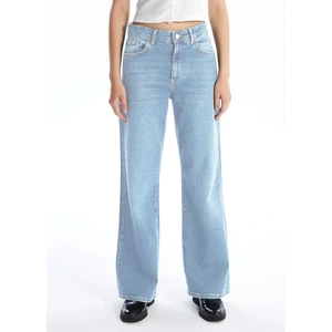 CEDY DENIM Kadın Yüksek Bel Salaş Kot Pantolon Büyük Beden Jean - C602
