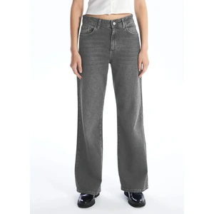 CEDY DENIM Kadın Yüksek Bel Salaş Kot Pantolon Büyük Beden Jean - C602