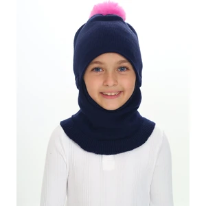 Kız Çocuk Bere Boyunluk Kar Maskesi 4-10 Yaş