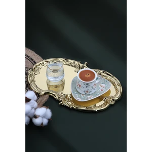 Ahir Ticaret Artnova Karizma Desenli Kahve Ve Sunum Tepsisi 6 Adet