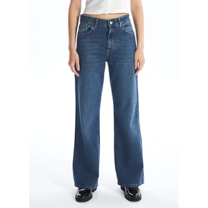 CEDY DENIM Kadın Yüksek Bel Salaş Kot Pantolon Büyük Beden Jean - C602