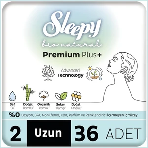 Bio Natural Premium Plus Hijyenik Ped Mega Paket Uzun 36 Adet