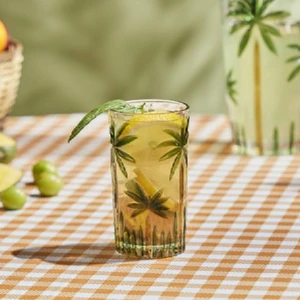 Palmiyeli Meşrubat Bardağı