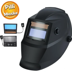 Güneş Enerjili Pilli Otomatik Kararan Baş Maskesi Adf Kartuşlu Ayarlanabilir Hassasiyet ve Başlık