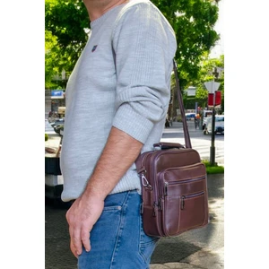 Hakiki Deri Çelik Kasalı El Çantası Büyük Boy Ld119