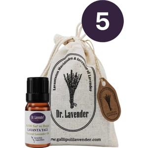 Dr. Lavender 5 Adet Dolap Kokusu Lavanta Kesesi 22 Gr. & 10 ml Lavanta Yağı
