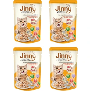 Ton Balığı ve Gravy'li Somonlu Kedi Yaş Maması (X4)