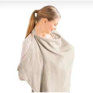 Pamuklu 2 Katlı  Müslin Balenli Emzirme Önlüğü 60X100 cm