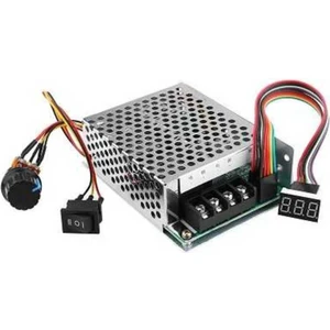 10V-55V 40A Pwm Fırçalı Dc Motor Sürücü Cw Ccw Ters Haraket Anahtarlı ve LED Ekranlı