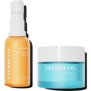 Cream Co. Yenileyici Leke & Akne Karşıtı Pürüzsüzleştirici Yatıştırıcı Onarıcı Nemlendirici Ikili