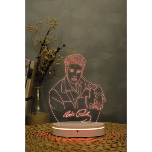 Yubi Design Elvis Presley - 3 Boyutlu 16 Renk Dekoratif Gece Lambası 3d