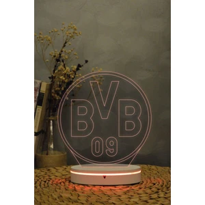 Yubi Design Borussia Dortmund Bvb - 3 Boyutlu Dekoratif Gece Lambası 3d