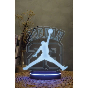 Yubi Design Michael Jordan 3 Boyutlu 16 Renk Dekoratif Gece Lambası 3d