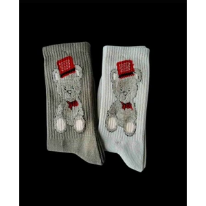 Ayıcıklı Cotton Çorap 2 Çift