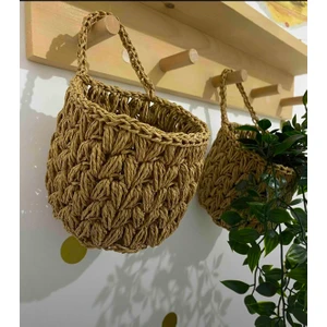 Dekoratif Bohem Örgü Sepet