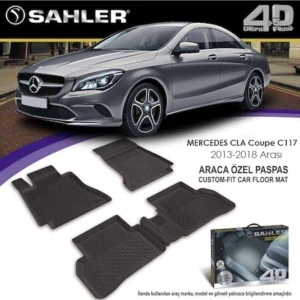 Mercedes CLA Coupe 2013-2018 Uyumlu 4.5D Premium Havuzlu Paspas- C117