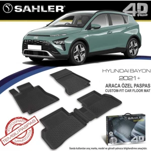 Hyundai Bayon 2021-2025 Uyumlu 4.5D Premium Havuzlu Paspas- Bayon