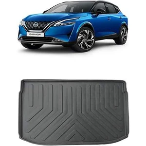 Nissan Qashqai 2022 Sonrası Üst Konum   3D Bagaj Havuzu Siyah