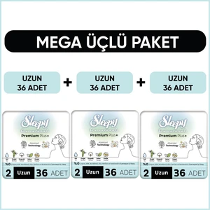 Bio Natural Premium Plus Hijyenik Ped Mega Paket Uzun 36X3 (108 Adet)
