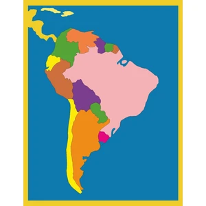 Montessori Güney Amerika Kozmik Haritalar Kontrol Kartları