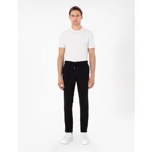 Pierre Cardin Erkek Siyah Slim Fit Esnek Jogger Kanvas Pantolon 50307954-Vr046