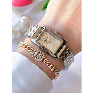 Tom Jones Çelik Kordon Kararma Renk Atma Yapmaz 3 Atm Suya Dayanıklı Kadın Kol Saati BTJ.1.2386.3