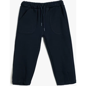 Basic Jogger Eşofman Altı Beli Bağlamalı Cep Detaylı Pamuklu