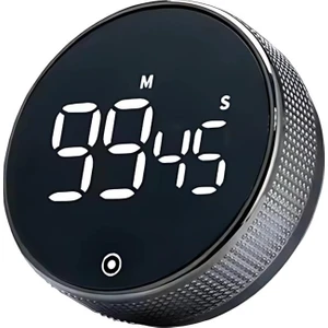 Dijital Zamanlayıcı Kronometre, Spor,Yemek,Ders Çalışmak Için Geri Sayım Saati, Alarmlı