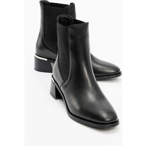 Neiva Siyah Cilt  Deri Kadın Chelsea Bot