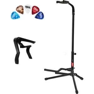 Gtr-01C Gitar Standı Sehpası + Capo + Pena Paketi