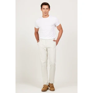 ALTINYILDIZ CLASSICS Erkek Taş Comfort Fit Rahat Kesim Pamuklu Diyagonal Desenli Esnek Pantolon