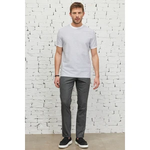 ALTINYILDIZ CLASSICS Erkek Siyah Slim Fit Dar Kesim Desenli Esnek Pantolon