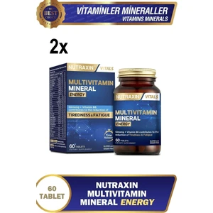 Multivitamin Mineral Energy Tıredness Fatıgue 2x60 Tablet