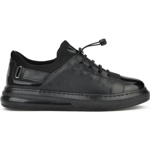 Ziya, Erkek  Deri Sneaker 143423Z701 Siyah