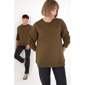 U.S. Polo Assn. Erkek Haki Sweatshirt 50295148-VR027