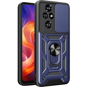 Honor 200 Pro Kılıf Pars Sürgülü Vega Yüzüklü Sert Silikon Lacivert