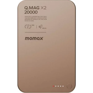 Q Mag X2 20000 Mah Magsafe Powerbank Kablosuz Powerbank Desert Titanium