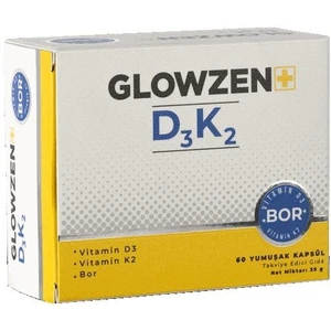 Glowzen Plus Glowzen+ D3 K2 Bor 60 Kapsül