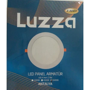 9W 6400K Yuvarlak Led Panel Armatür (Sıva Altı) Antalya 2'li Paket