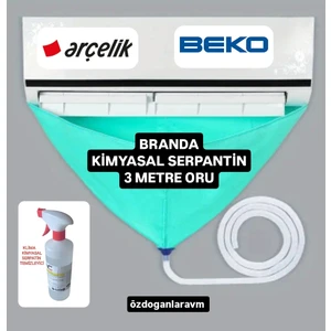 XXL Klima Yıkama Brandası  Serpatin Temizleyici 3 Metre Hortum