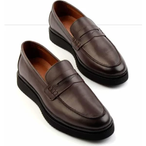 Kahve  Deri Erkek Loafer Ayakkabı E01440102303