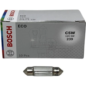 Eco 12V C5W 5W Sv 8.5-8 Halojen Sofit Tavan, Bagaj Ampulü 38 mm 10 Adet