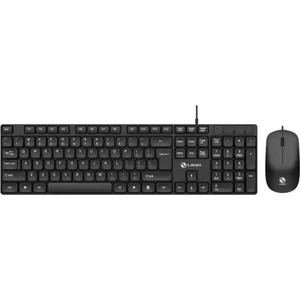 Sessiz Yumuşak Tuşlu Ofis Bilgisayar Laptop Kablolu Klavye ve Mouse Seti 104 Tuşlu Q Klavye
