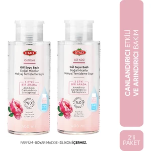 Avantajlı 2'li Gül Kürü Gül Suyu Bazlı Doğal Micellar Makyaj Temizleme Suyu