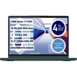 Yoga 6 AMD Ryzen 7 7730U 16GB 1TB SSD Freedos 13.3" WUXGA Taşınabilir Bilgisayar 83B2008RTX