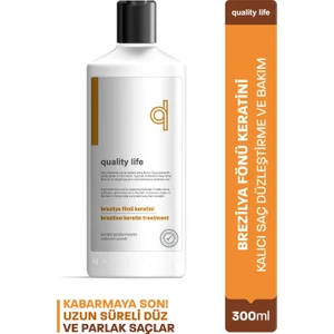 Quality Life Ql Brezilya Fönü Keratini Kalıcı Saç Düzleştirici 300 ml