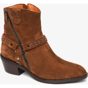 Kadın Sigaro Süet Hakiki Deri Topuklu Bot 4K2TB59179