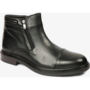Erkek Siyah Hakiki Deri Klasik Bot 4K1KB75146