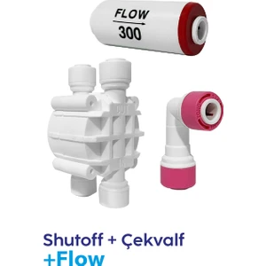 SUROBOTIC Yeni Nesil Arıtma Su Arıtma Cihazı Yenileme Kiti Shutoff - Flow- Quick Check Valf